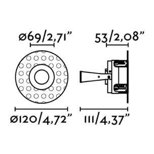 FRESH Encastrable noire sans encadrement