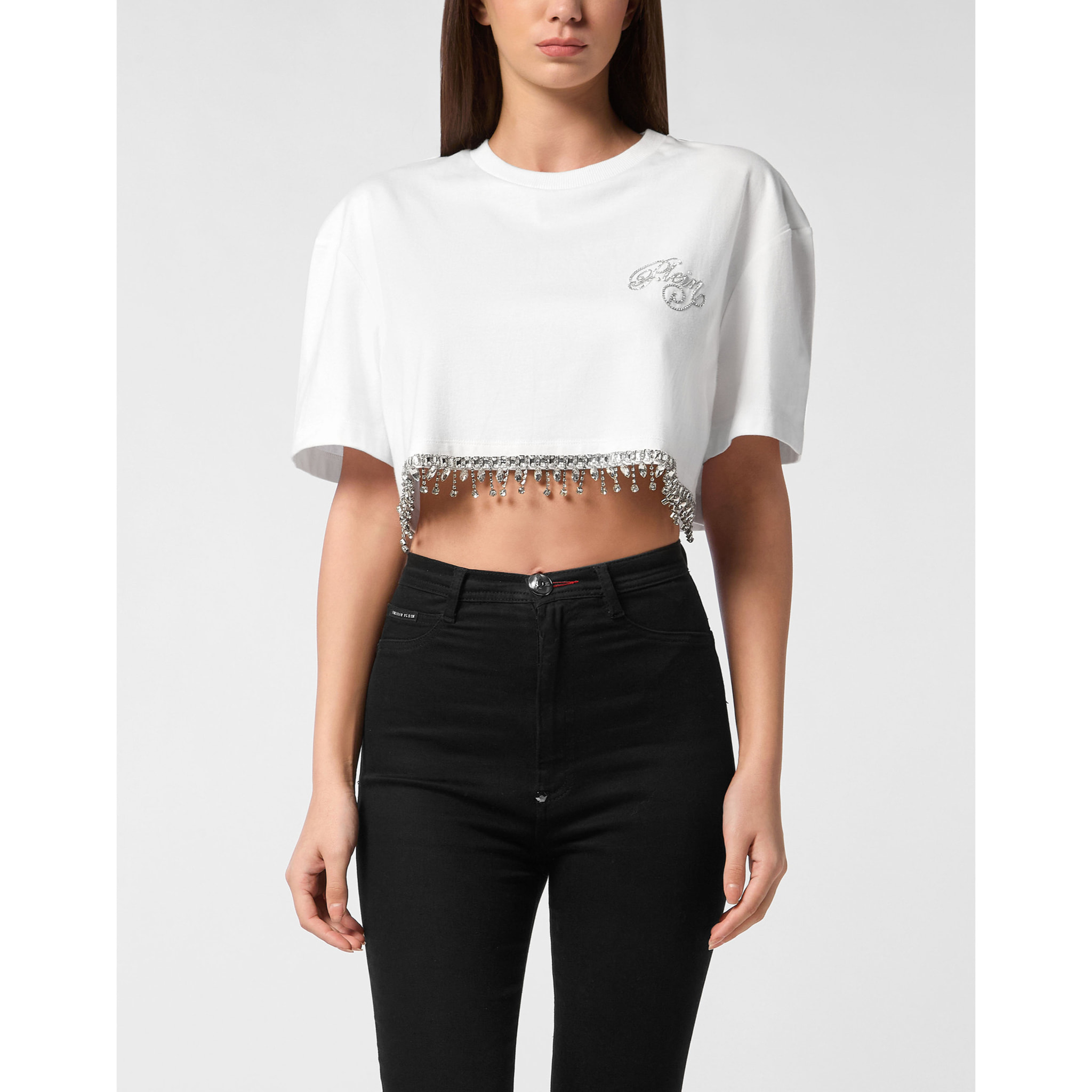 PHILIPP PLEIN Camiseta Cuello Redondo Ss SIGNATURE