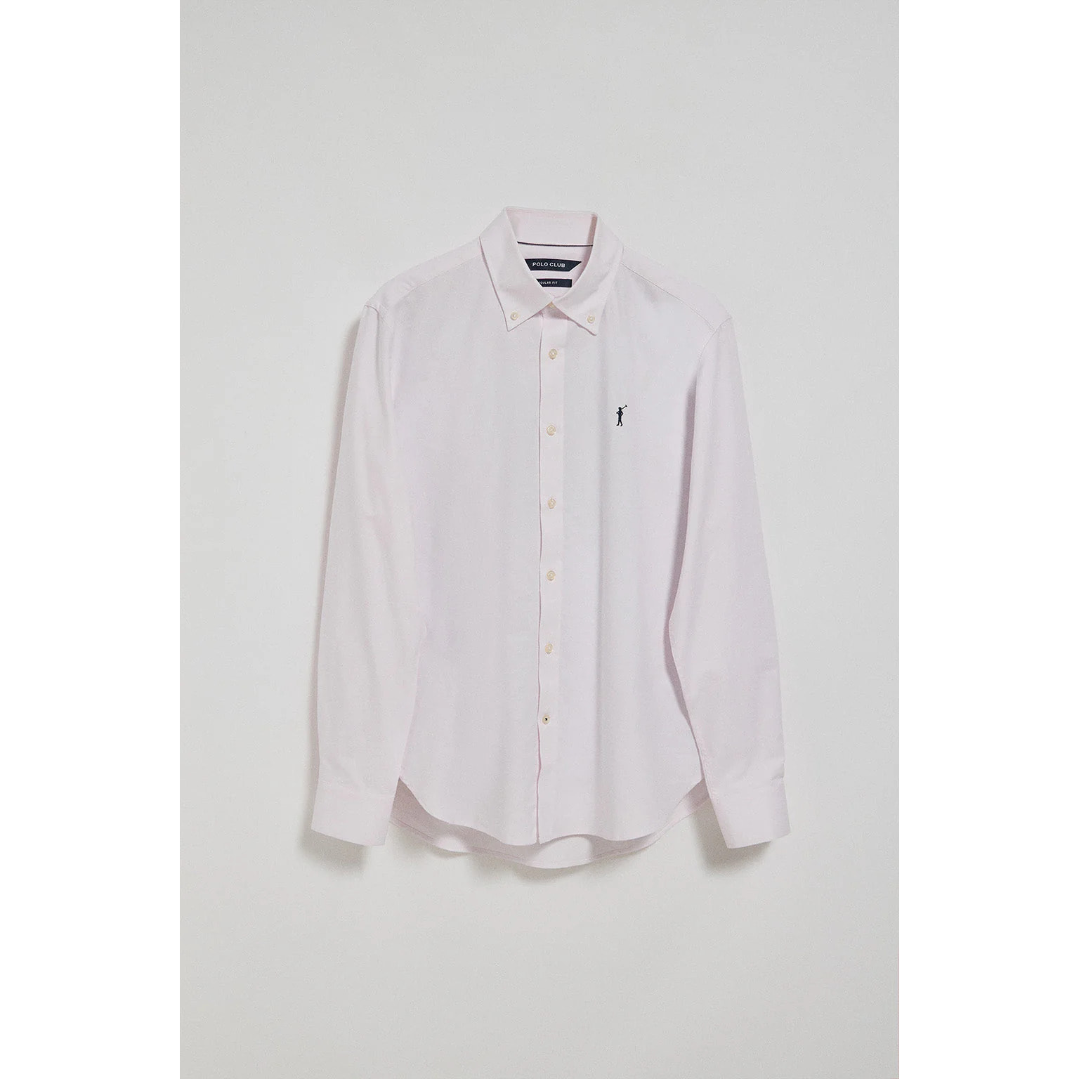 Camisa oxford rosa con logo bordado Rigby Go