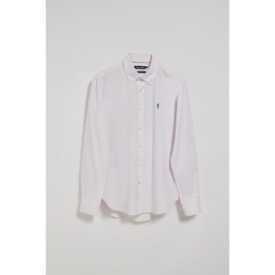 Camisa oxford rosa con logo bordado Rigby Go