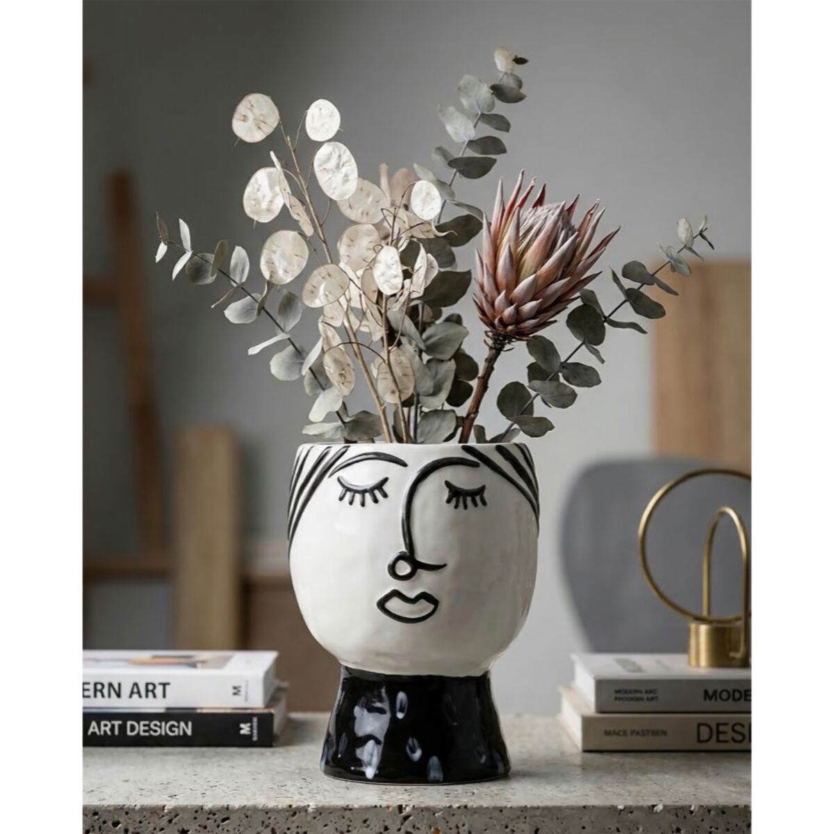 VASO POT FACE CM Ø 14X18,2