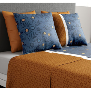 Parure De Drap 3pcs avec Drap housse Bonnet:25cm 100%coton 57fils Bel'or