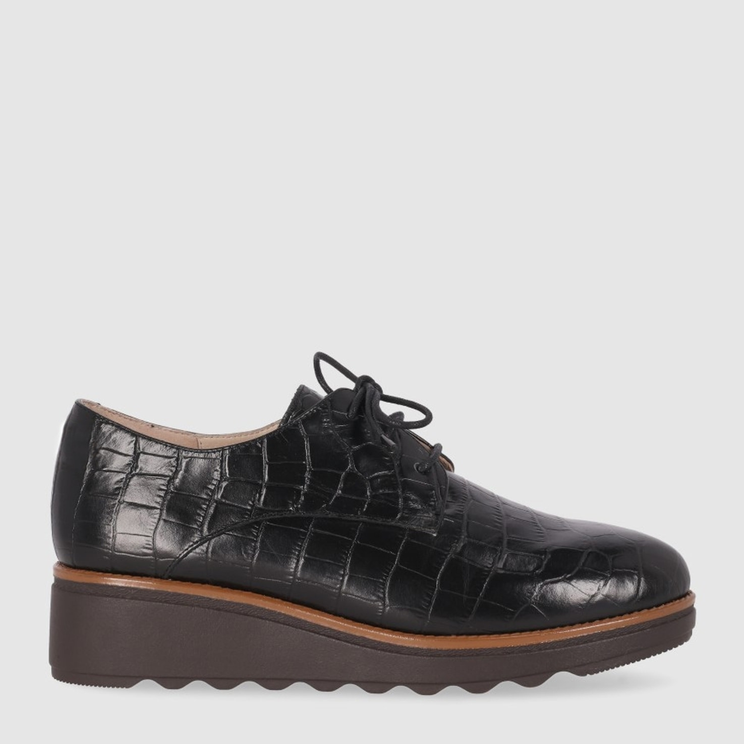 Zapatos de Piel - Negro - Tacón: 5 cm