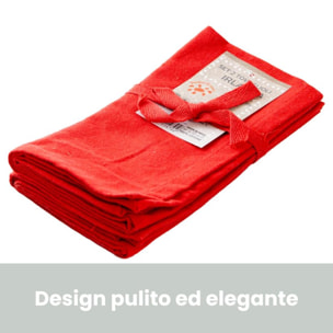 Intrecci – Set 6 tovaglioli in puro cotone 40x40 cm