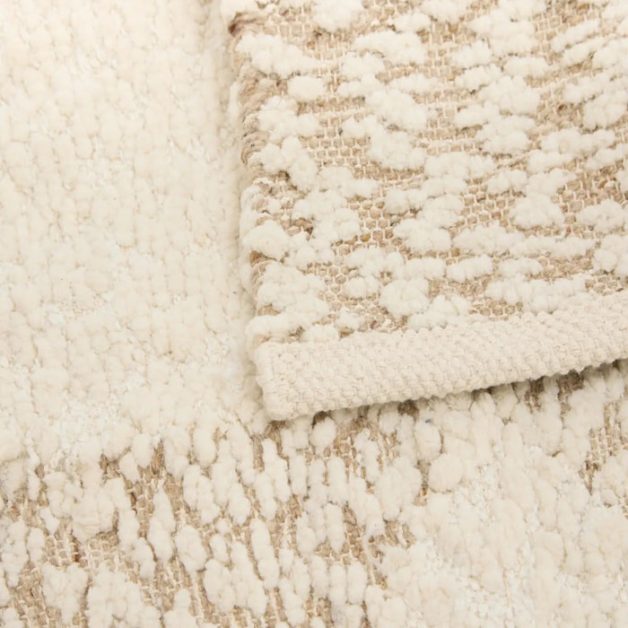 Tapis Ameya rectangulaire 60x90cm beige