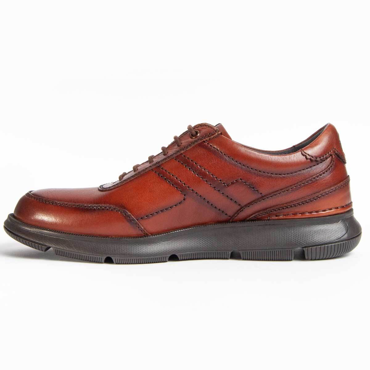 Zapato Oxford De Piel - Marron