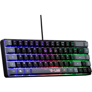 Clavier gamer THE G-LAB KEYZ HYDRO FR NOIR/GRIS