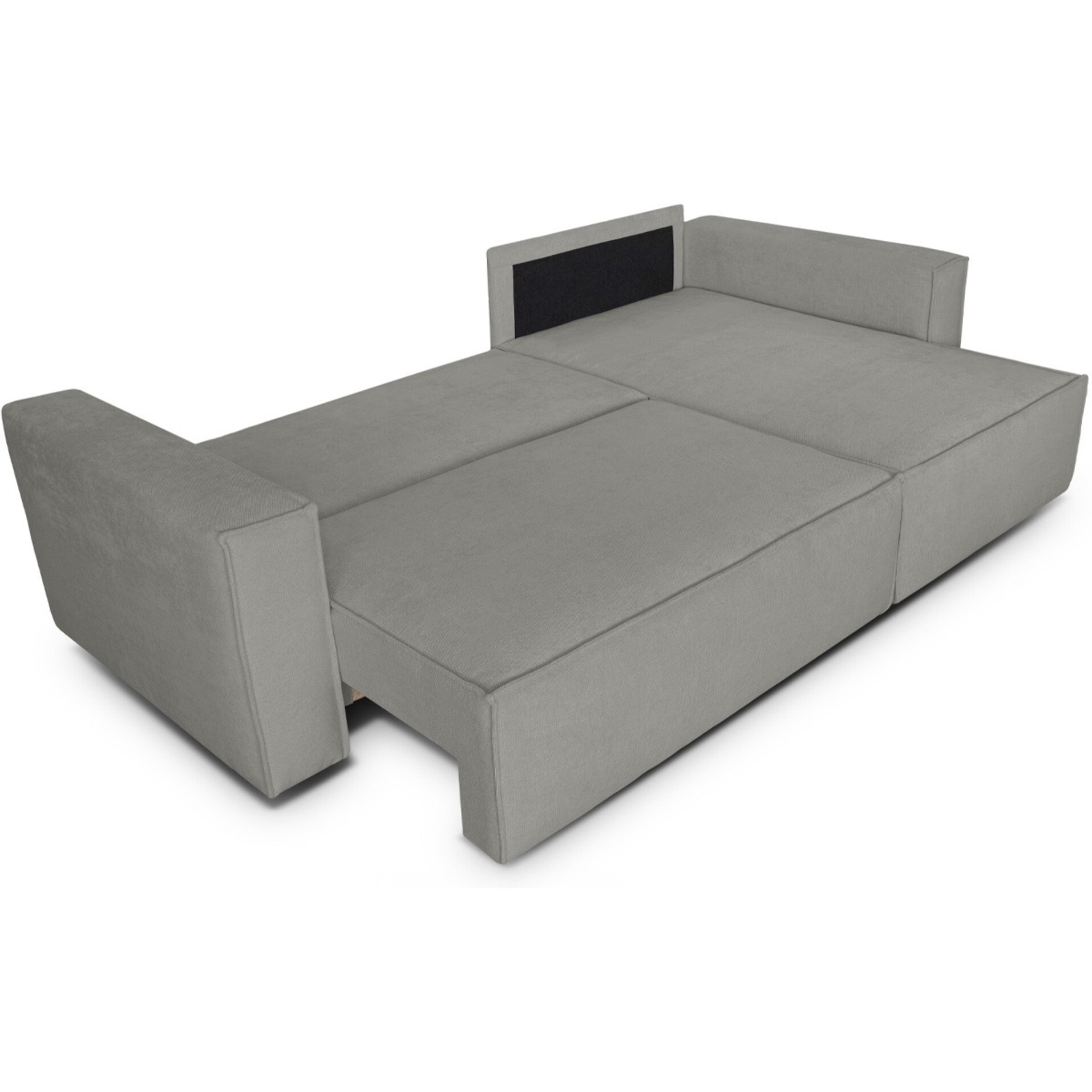 Canapé d'angle convertible 4 places en tissu chenille - LIVIA