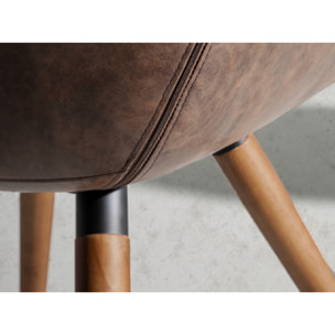 Silla Angel Cerda de polipiel 65x46x78cm