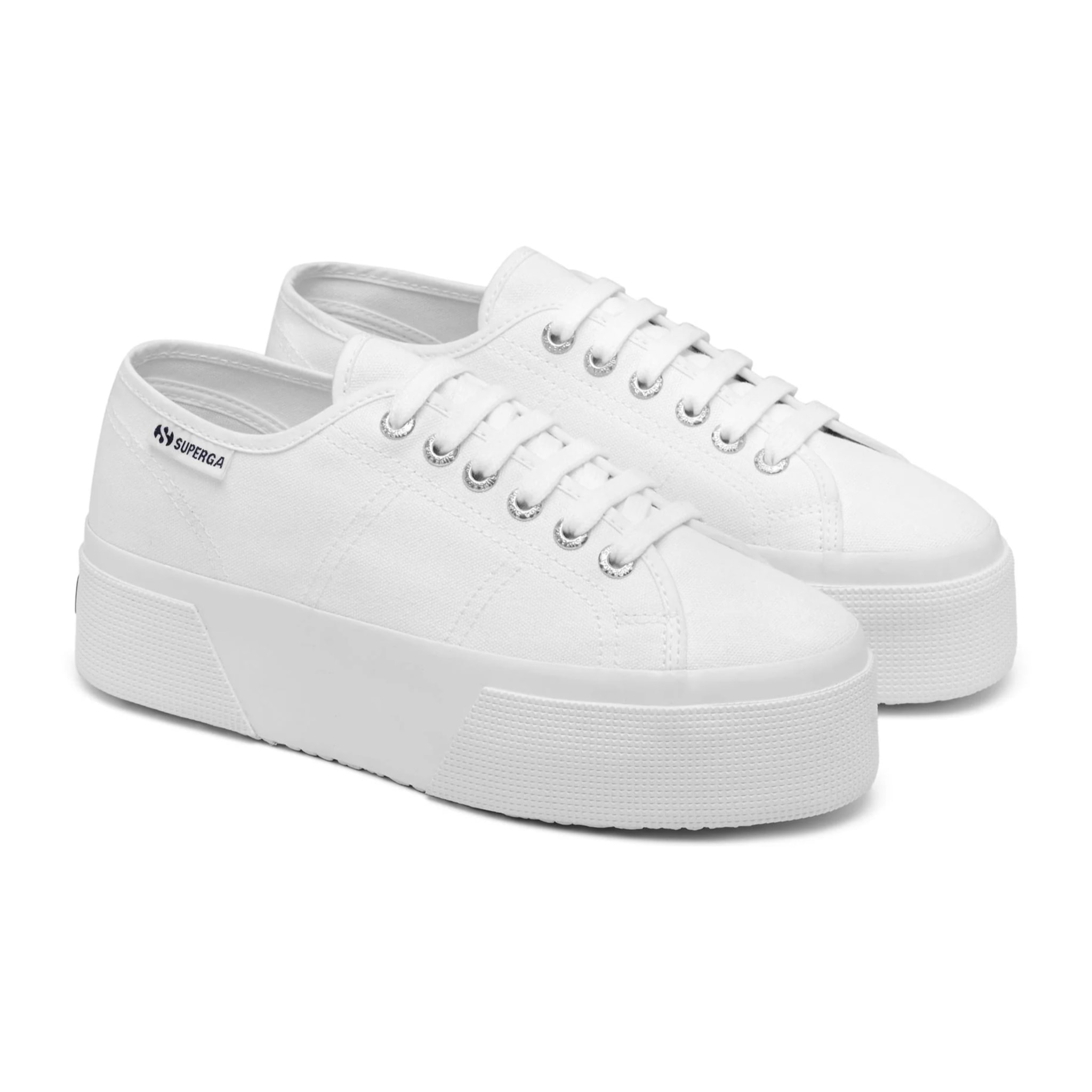 Superga - Zapatos de mujer Mujer Blanco - 3790 Platform Leggera