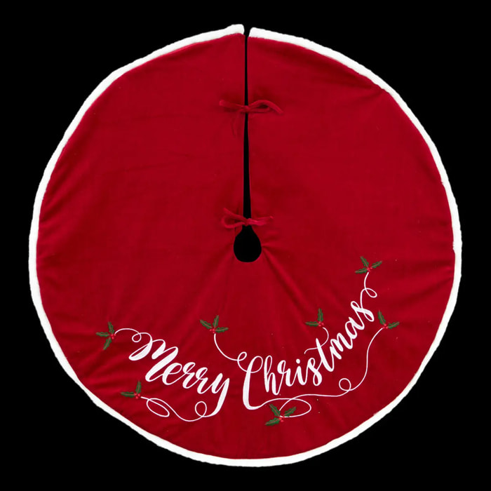 TAPIS SAPIN BRODE CHRISTMAS