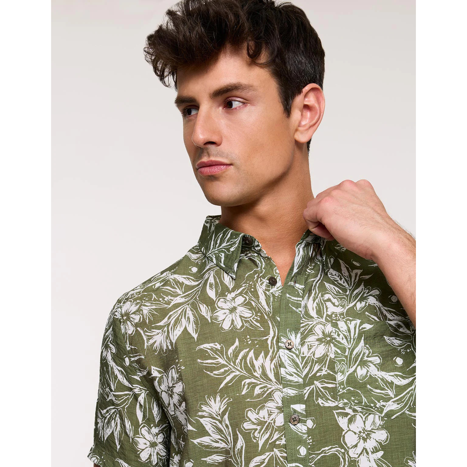 Camisa Manga Corta Caqui - Westcoast