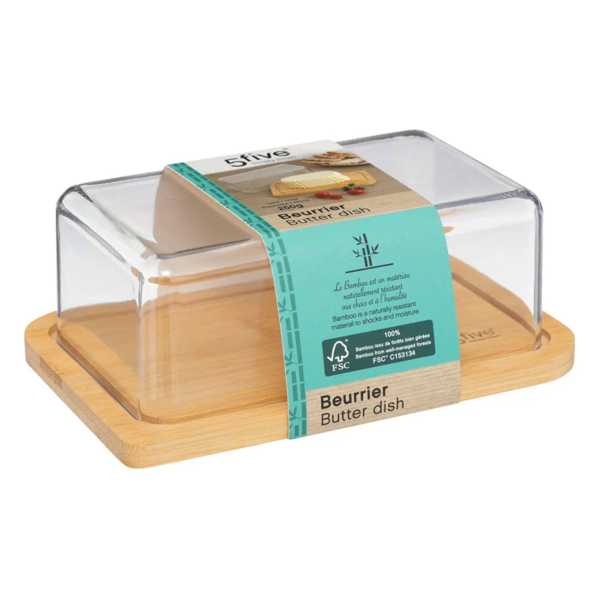 Beurrier socle bambou