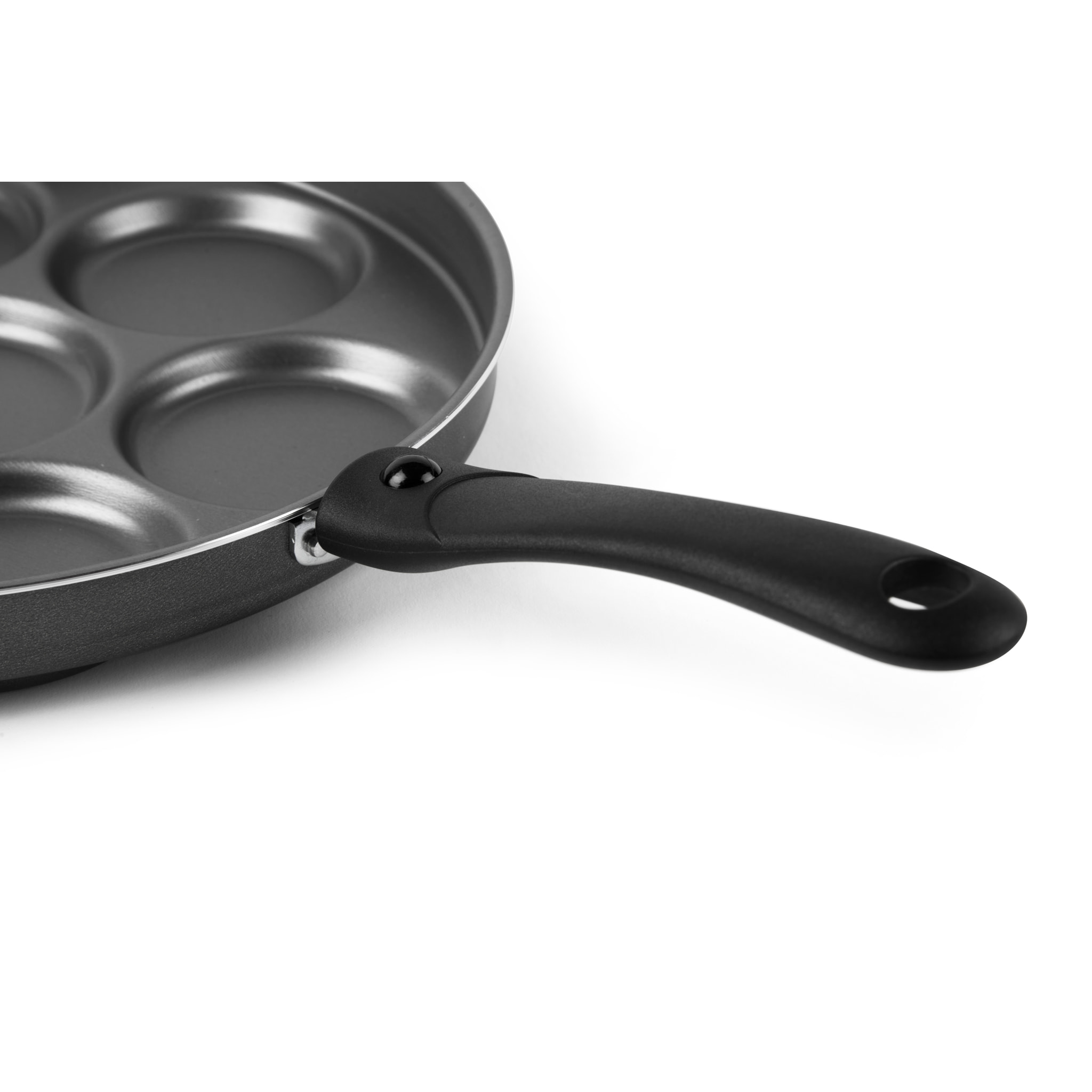 Padella 28 cm con 7 scomparti Excelsa – Disco Cook, Alluminio Nero