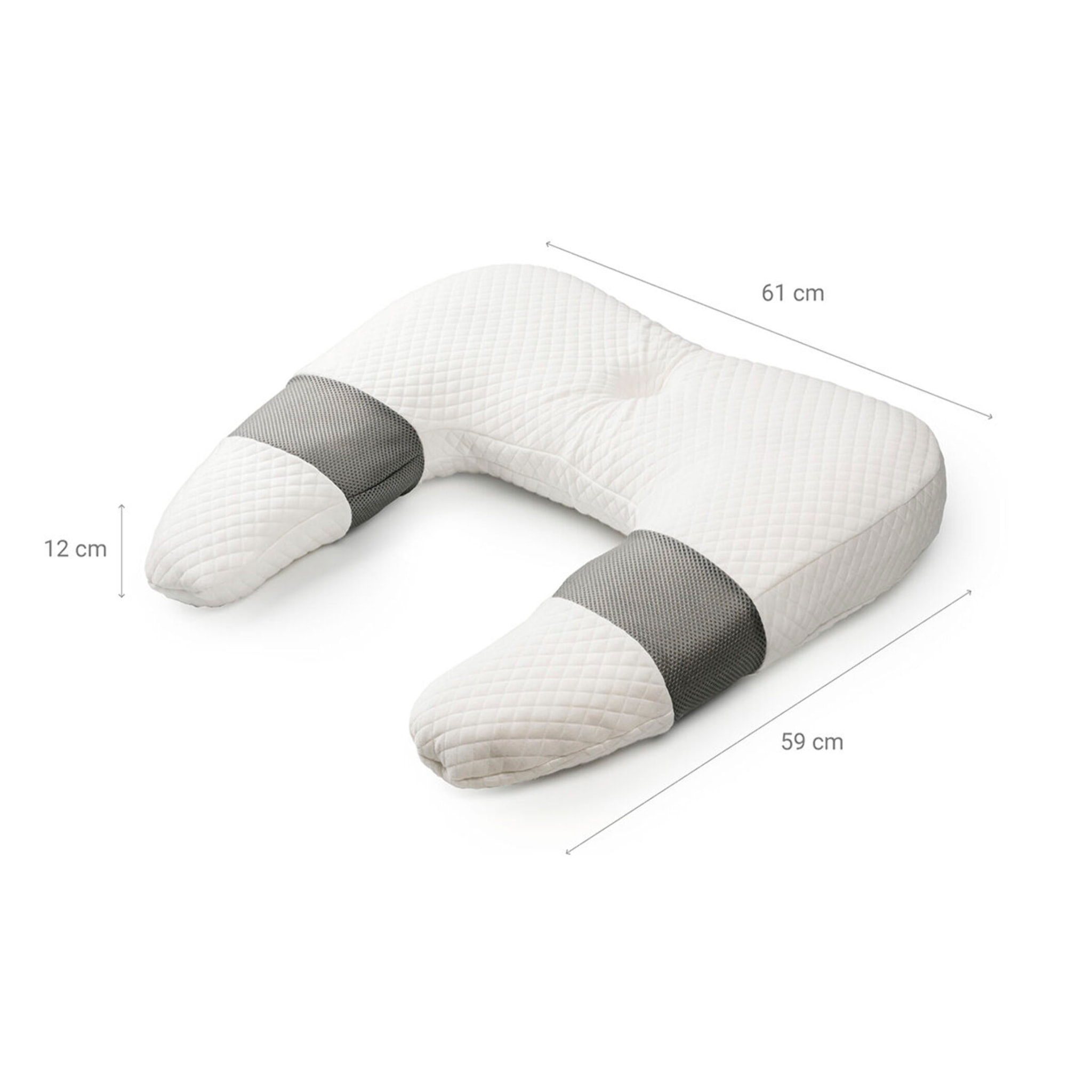 Almohada Ergonómica Multifunción Ullow InnovaGoods - Blanco