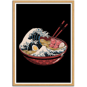 Affiche - The great ramen wave Black version - Vincent Trinidad