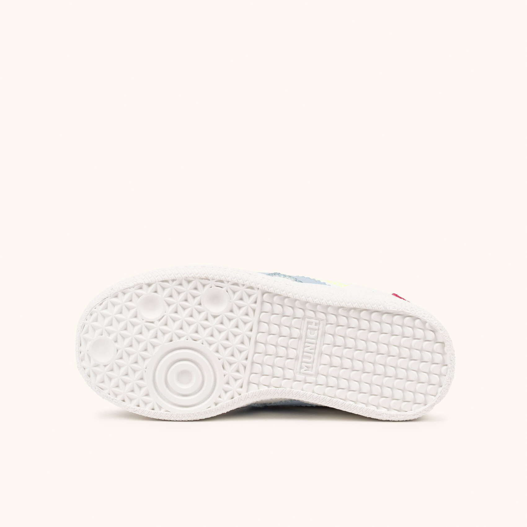 Zapatillas Infantiles con Velcro Blancas y Detalles Pastel MUNICH MINI BARRU VCO 15