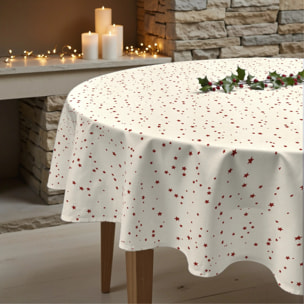 Nappe ronde anti-taches Merry Christmas 23-101