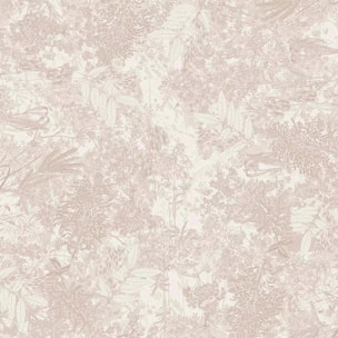 Nappe pur coton 220 g/m² motif jacquard beige Mille esprit jardins chanvre