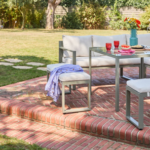 Salon, table de jardin aluminium 9 places CONVIVIO