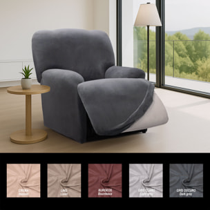 Funda TERCIOPELO ANTIMANCHAS Multi elástica para RELAX PIES JUNTOS modelo VERONICA