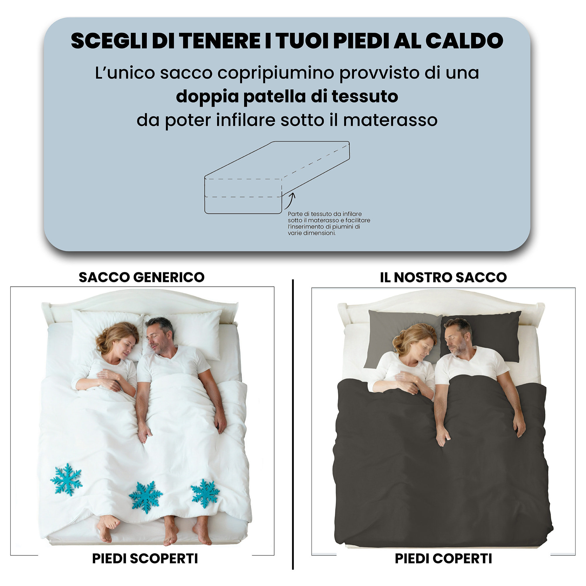 PARURE COPRIPIUMINO ZOE - 100% Microfibra - Made in Italy