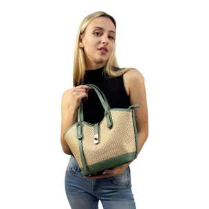 Bolso de Mano Cheval Firenze Gallipoli Verde Salvia