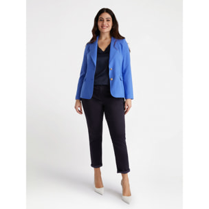 Fiorella Rubino - Blazer con botones joya - Light - blue