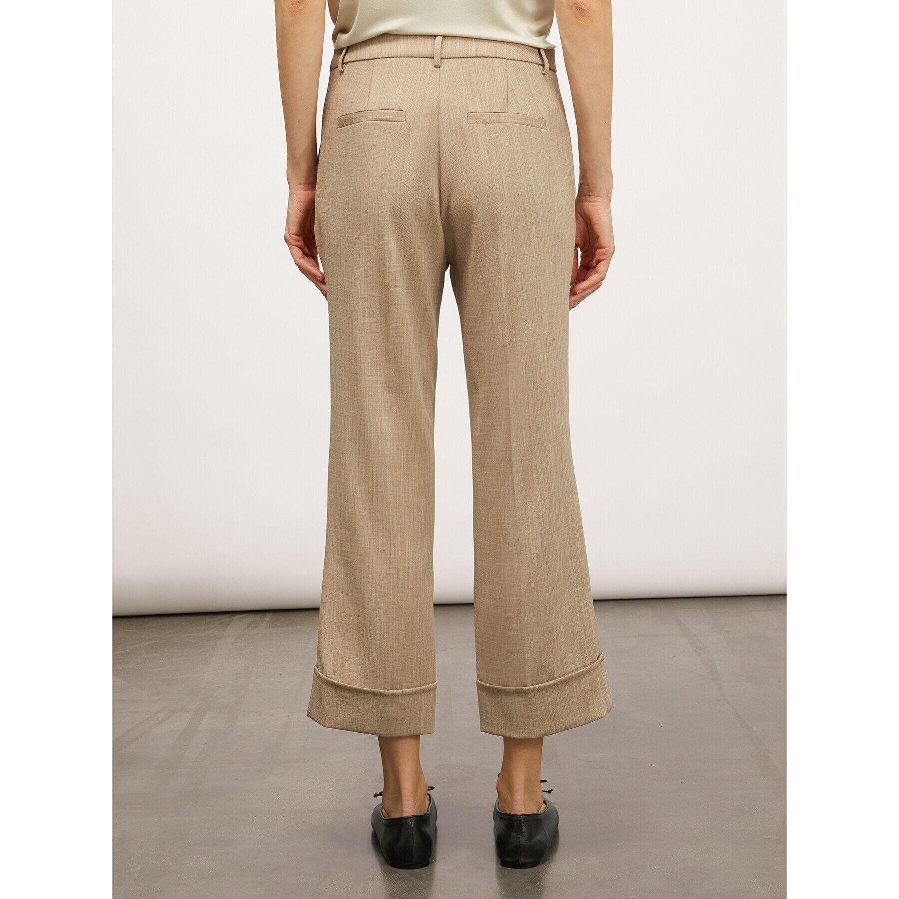 Motivi - Pantaloni cropped con risvolto - Beige