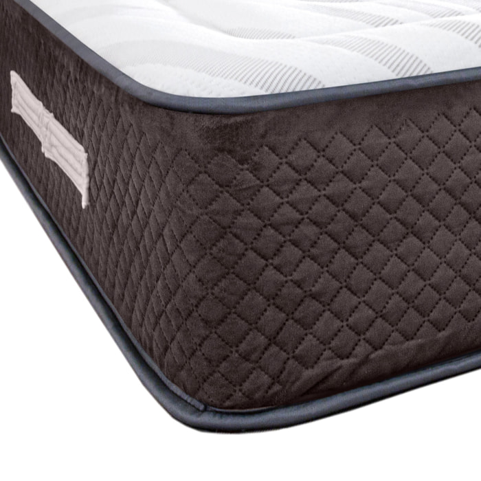 Matelas Hybride Privilège, soutien ferme, 30 cm, Mémoire de Forme Haute Densité & Ressorts Ensachés