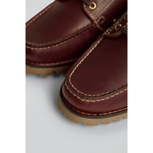 Zapato náutico marrón Oliver con personalización Polo Club