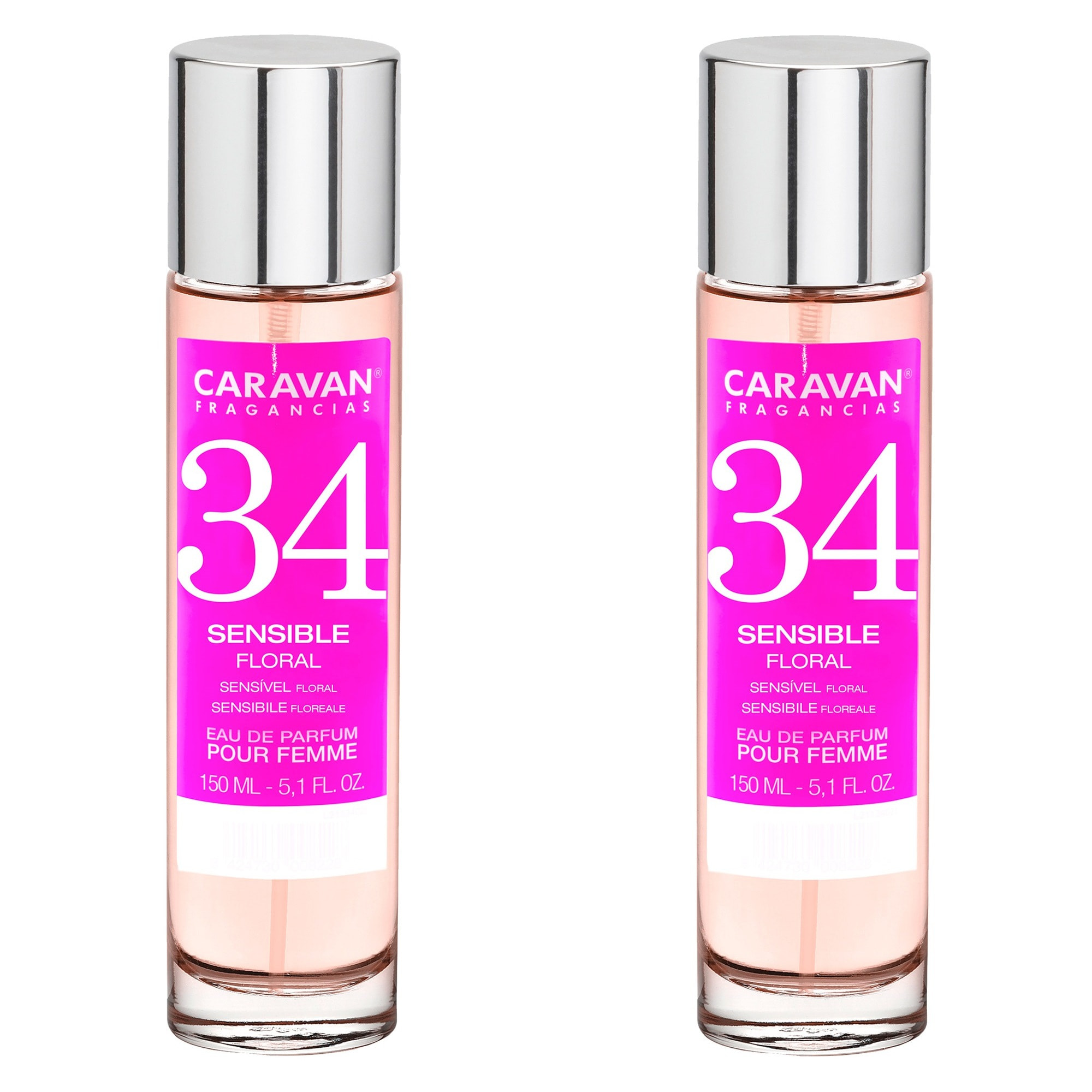 Caravan fragancias set de 2 frascos perfume de mujer nº34, de 150 ml