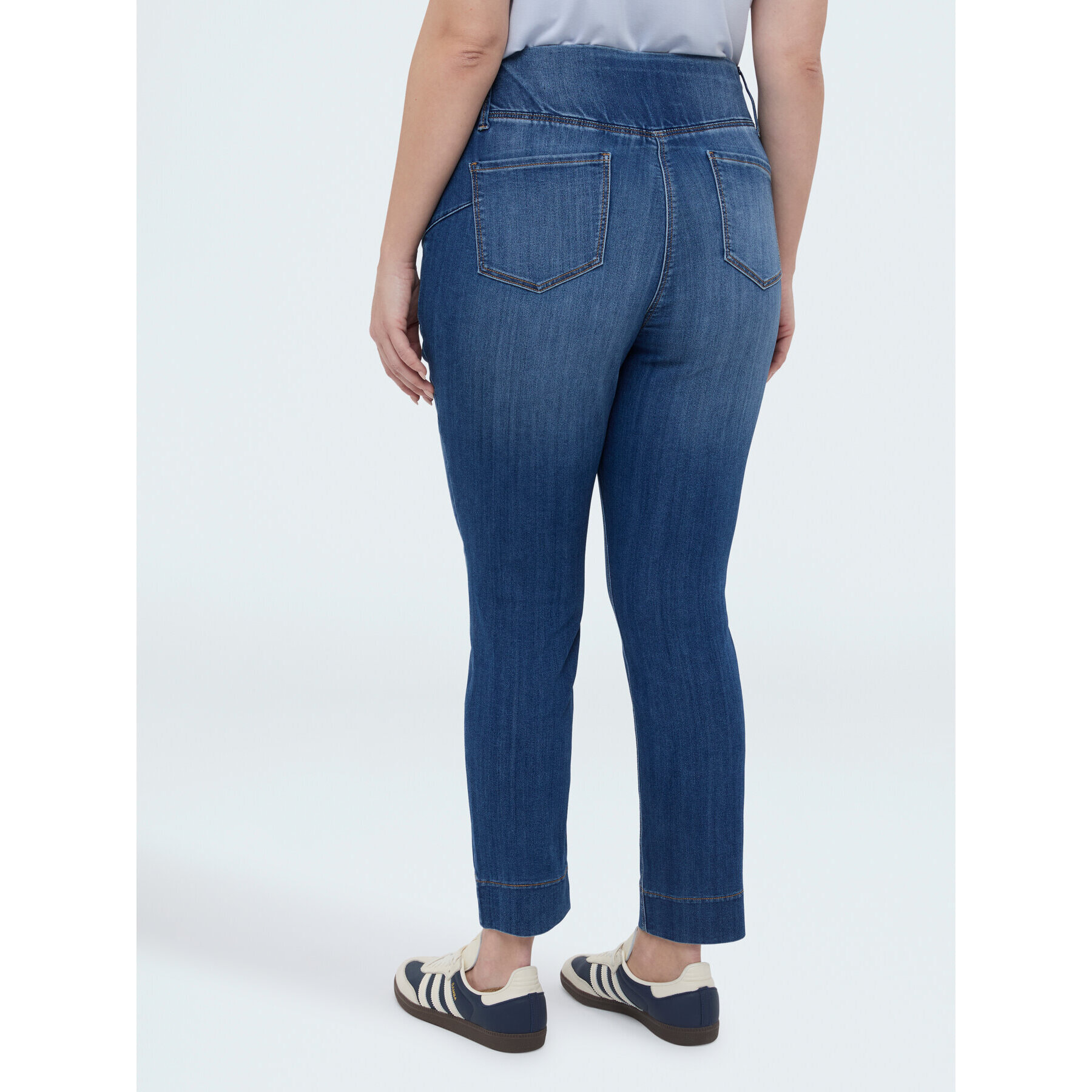 Fiorella Rubino - Jeggings de denim con botones decorativos - Azul