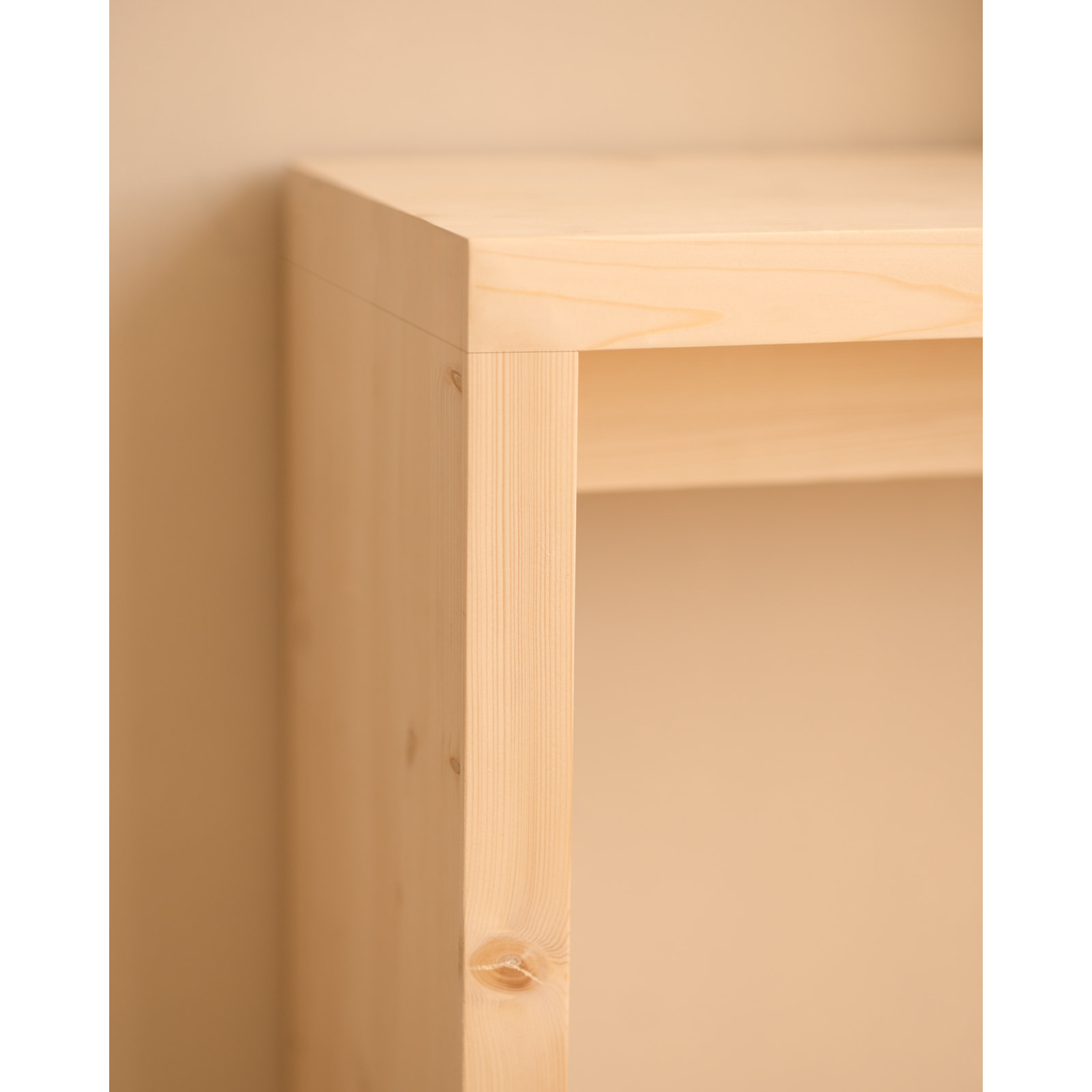 Console en bois massif ton naturel 120x80cm Hauteur: 80 Longueur: 120 Largeur: 30