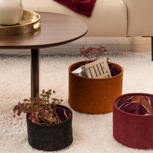 Lot de 3 paniers ronds automne D21 25 29cm