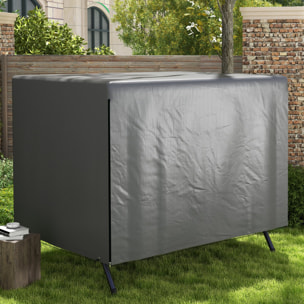 Housse de protection balancelle de jardin bâche étanche dim. 2,15L x 1,55l x 1,5H m PE gris
