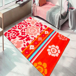 Tapis salon et chambre fait main en acrylique motif géométrique RIGI