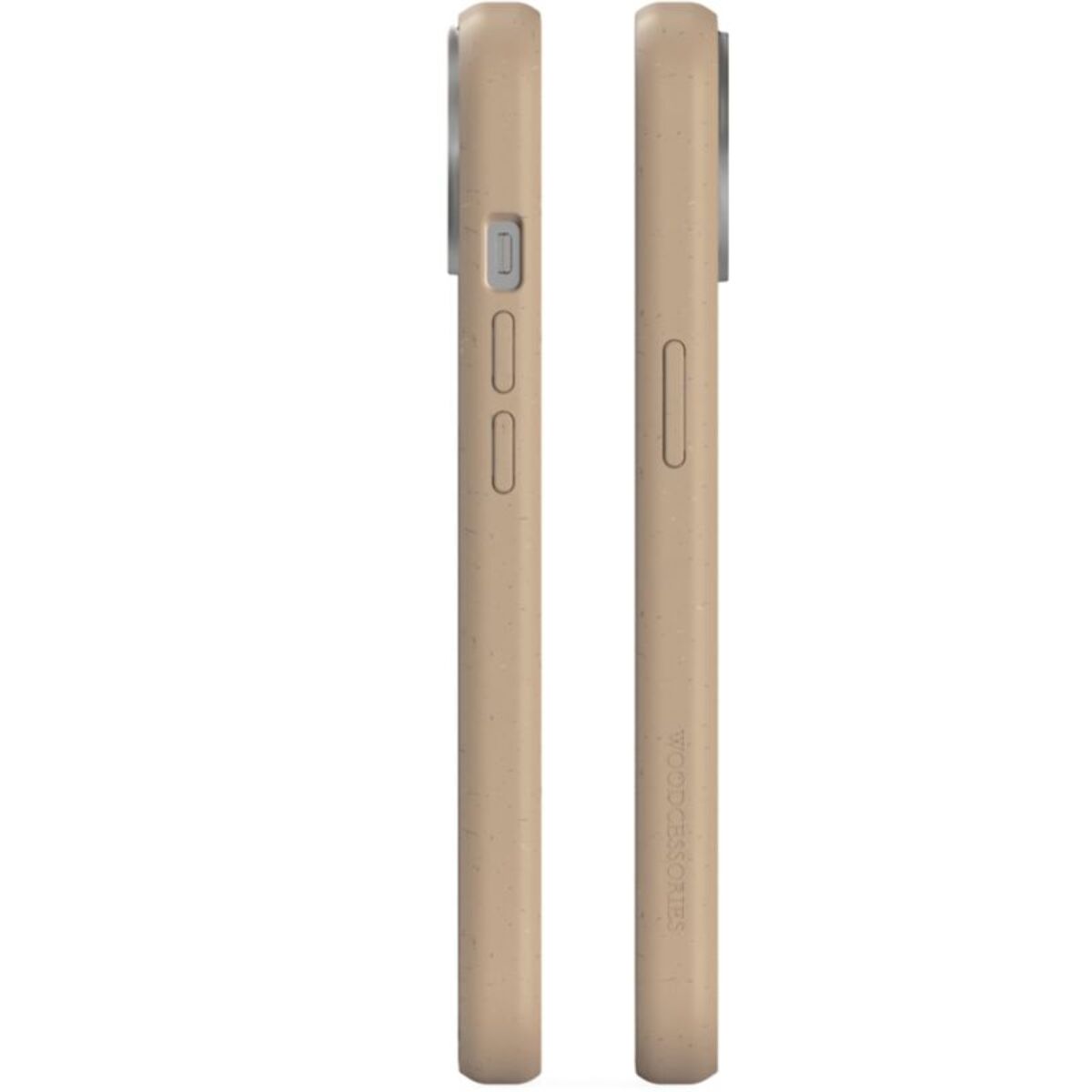 Coque bumper WOODCESSORIES iPhone 14 transparent Taupe