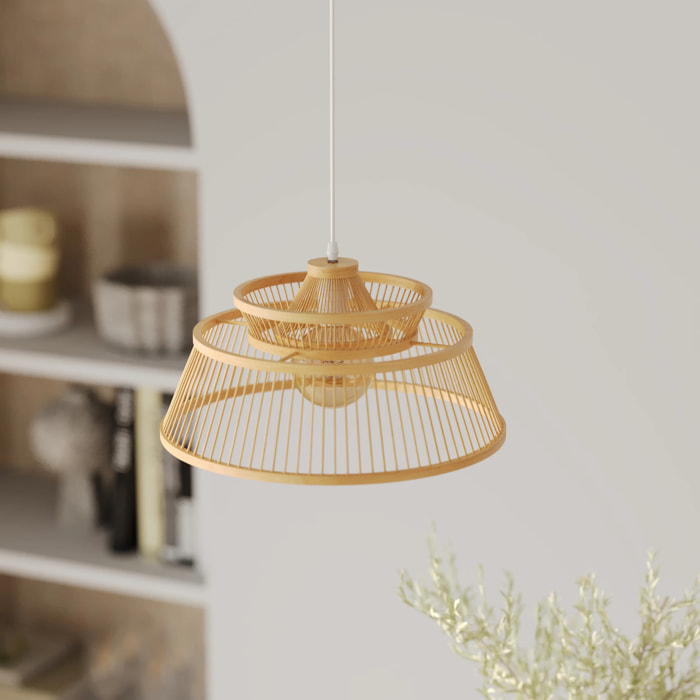 Suspension en bambou naturel D36 cm - Tahaa