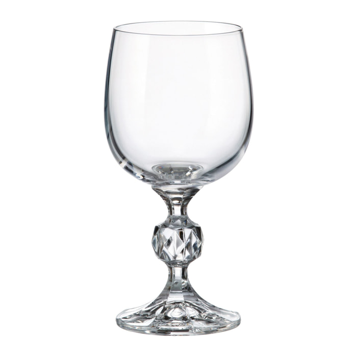 Lot de 3 verres à pied en cristallin 19cl MATIGNON