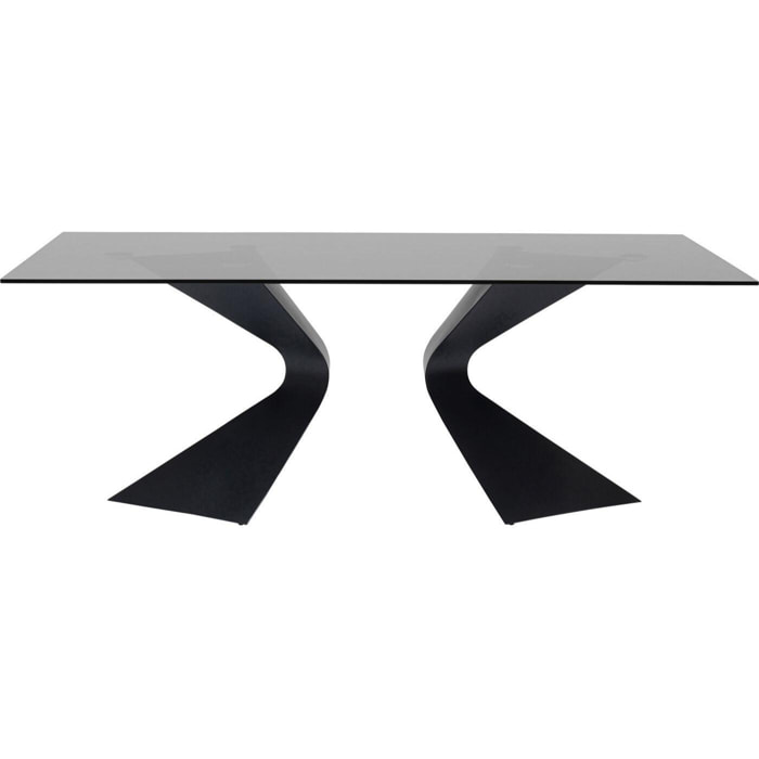 Table Gloria 200x100cm noire Kare Design