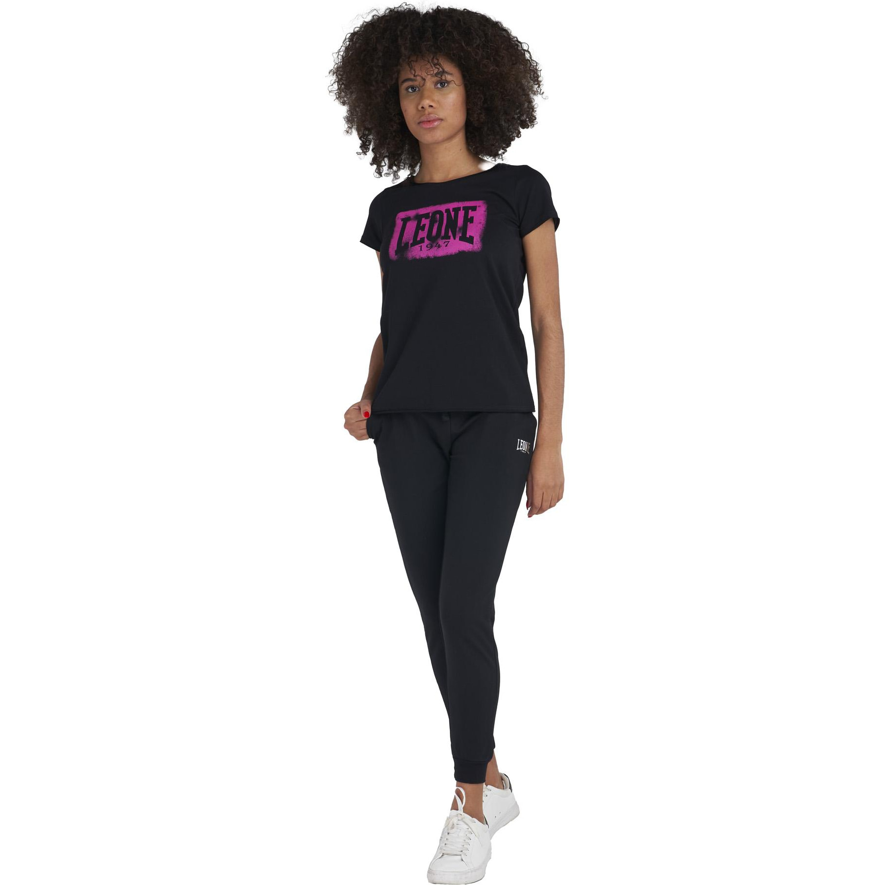 T-shirt a maniche corte spray da donna Neon