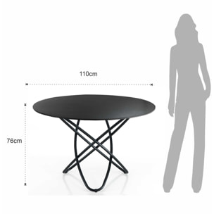 Tomasucci Table HULA HOOP ARDESIA Noir