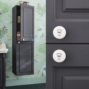 Pack meuble vasque Cléo 1889 3 trous + miroir + colonne droite