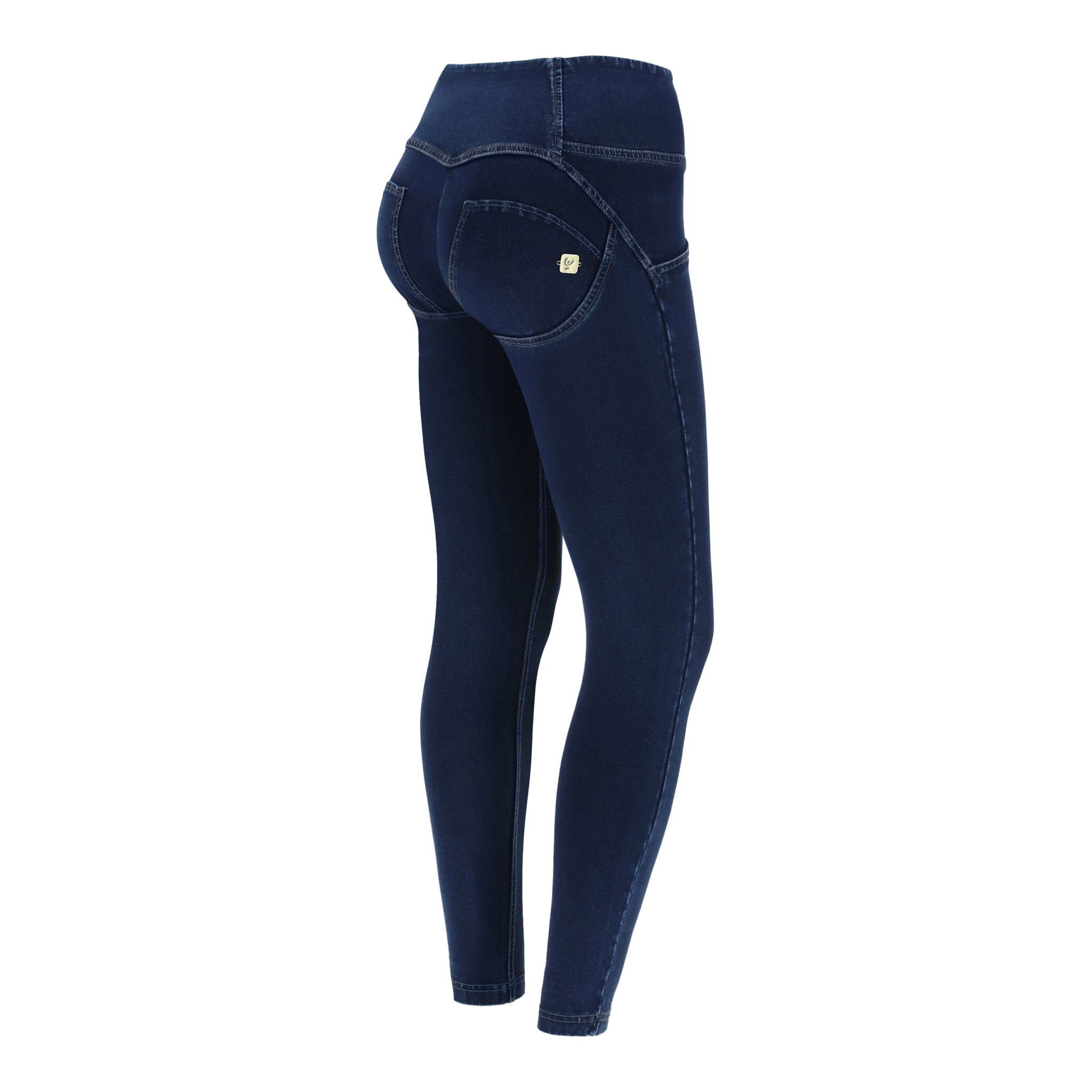 Jeggings push up WR.UP® 7/8 superskinny vita alta con bottoni