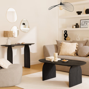 Table basse "Isana" 120x60cm noir