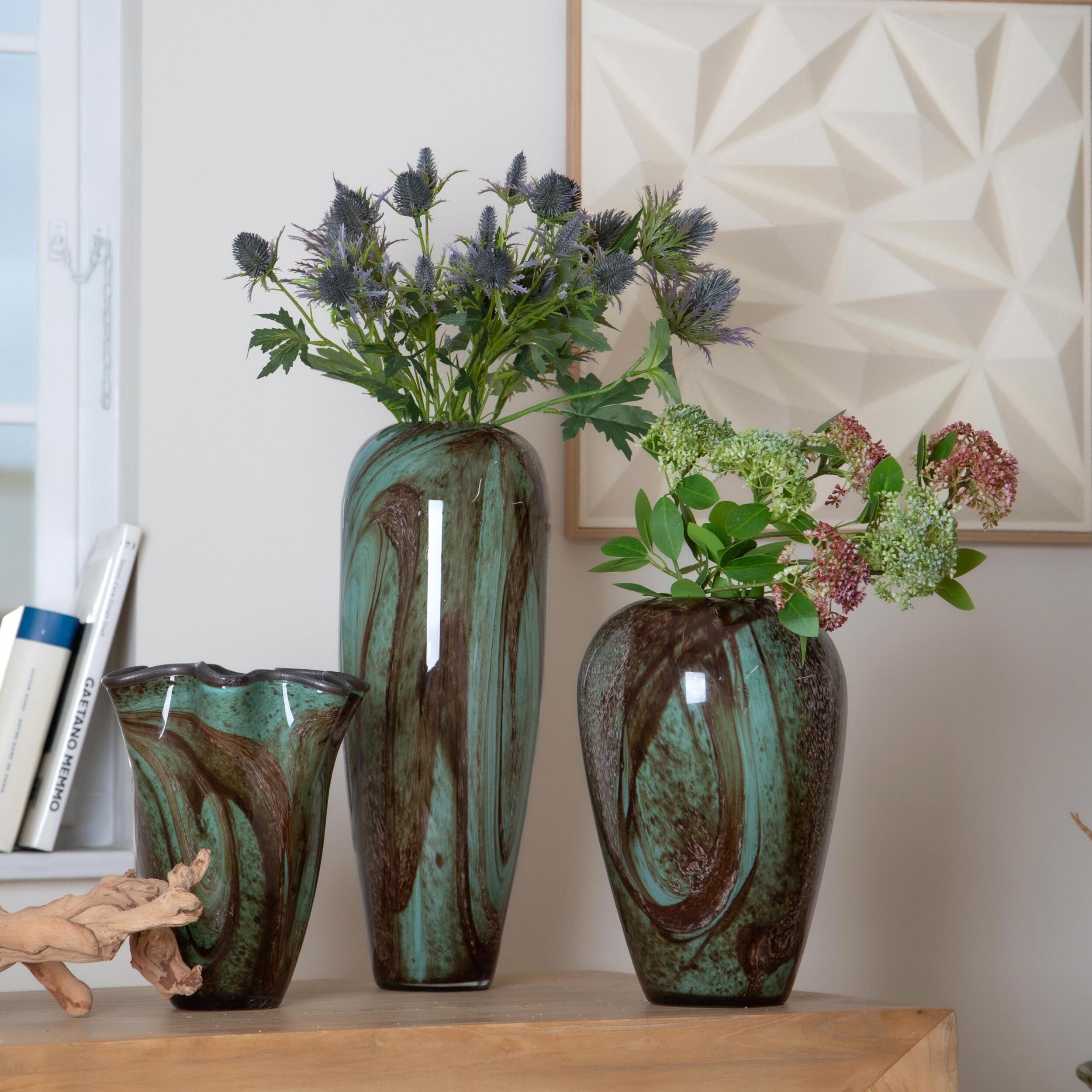 Vaso sfumato - 20,5xH31,5x20,5cm - Pezzi 1 - Bianchi Dino SpA