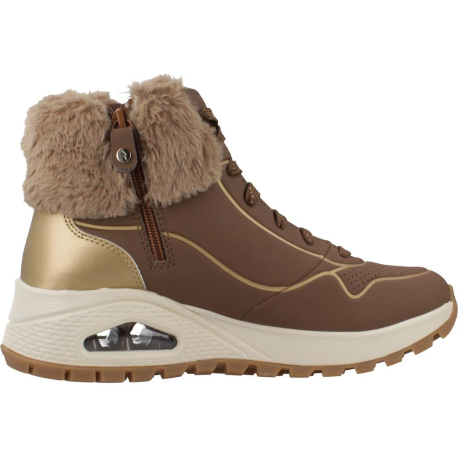 Sneakers De  Mujer Uno Rugged - Fall Sh Marron