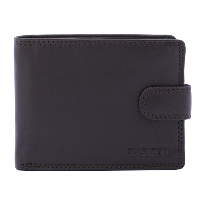 Portafoglio  da uomo In Vera pelle Made in Italy 12,5x9,5x3 cm