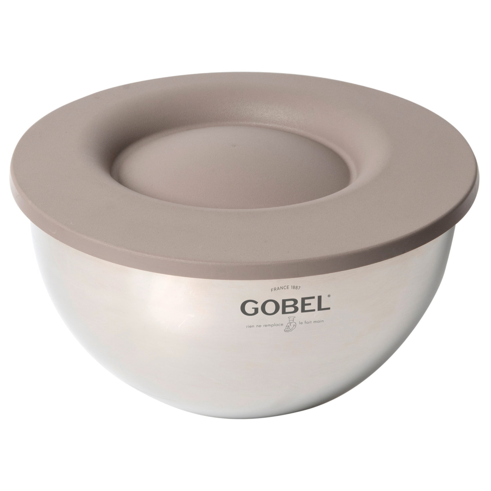 Cul de poule Gobel inox avec couvercle-base Ø 24 cm